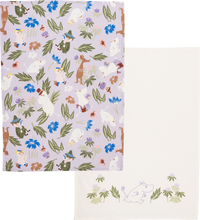 Peceta kuzhine Moomin Arabia Kitchen Towel, set me 2 copë, pambuk 100%, 50x70 cm, vjollcë