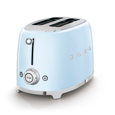 Thekëse buke SMEG 50's Style TSF01PBEU, 950 W, 2 copë, e kaltër pastel