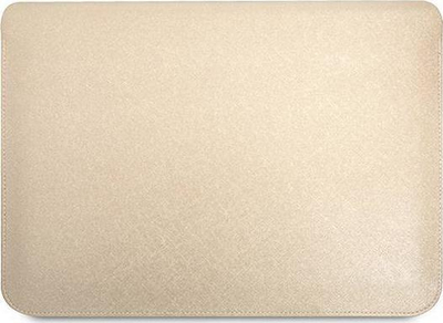 Këllëf tablet dhe laptop Guess Sleeve GUCS14PSATLE, 13-14", lëkurë eko Saffiano, bezhë
