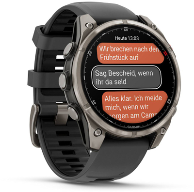 Ora inteligjente Garmin Fenix 8 Pro AMOLED, 47mm, GPS, gri grafit e zezë