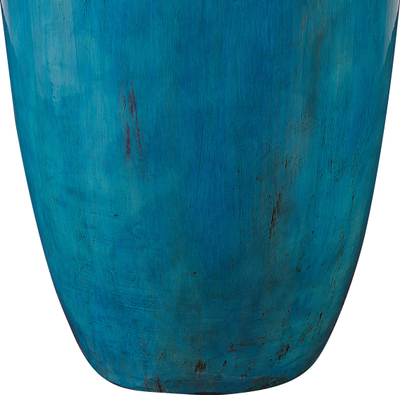 Vazo zbukuruese Beliani Miletus, terrakote, 42 cm, blu