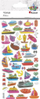 Ngjitëse dekorative Titanum Convex Ships Mix, 50 copë, motive anijesh, shumëngjyrëshe