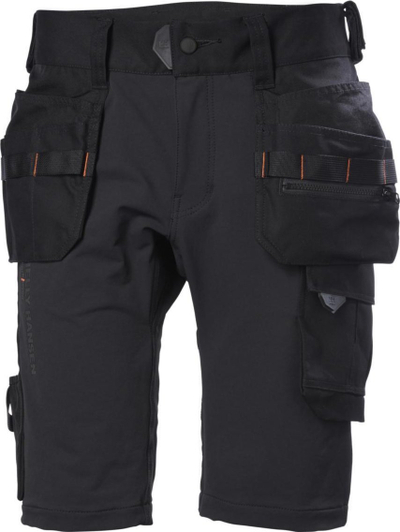 Pantallona të shkurtra pune Helly Hansen Chelsea Evolution, material stretch, me plot xhepa pune, të zeza C50