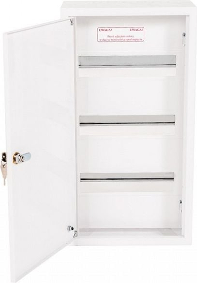 Kasetë shpërndarëse modulare Alfako A-RZ6, 3x12 module, IP40, e bardhë