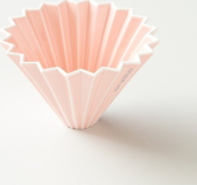 Dripper kafe Origami M, porcelan, madhësia M, rozë