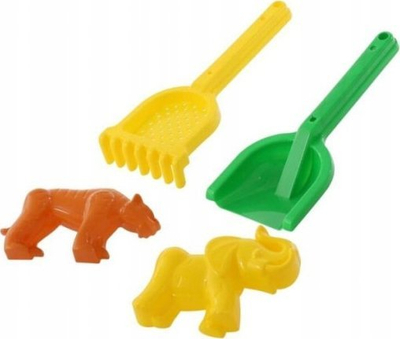 Set rëre Polesie Sand Set Nr. 566, 4 copë, plastikë, shumëngjyrësh