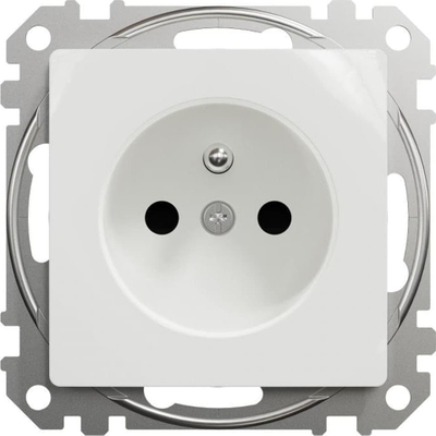 Prizë Schneider Electric Sedna Design GN.1-KR.Z/U, 2P+PE, për mur, me futje, e bardhë