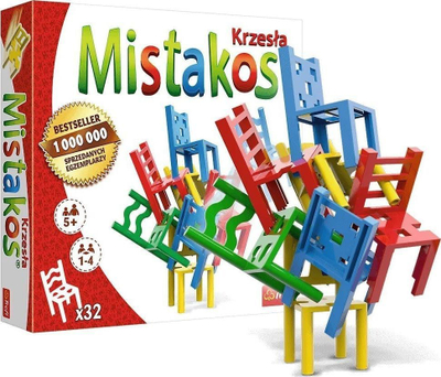 Loja shkathtësie Trefl Mistakos Chairs, 4 lojtarë, shumëngjyrëshe