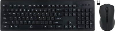 Tastierë + Maus Rebeltec Millenium, US, e zezë (RBLKLA00025)