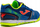 Atlete futsalli Joma Mundial 22 Indoor, me shollë jo-shqitëse, për të rritur, blu me neon