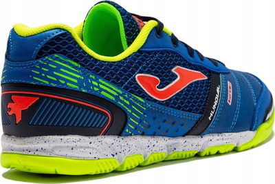 Atlete futsalli Joma Mundial 22 Indoor, me shollë jo-shqitëse, për të rritur, blu me neon