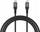 Kabllo karikimi Dudao L3Cc USB C në USB C, 60W, 2m, e zezë