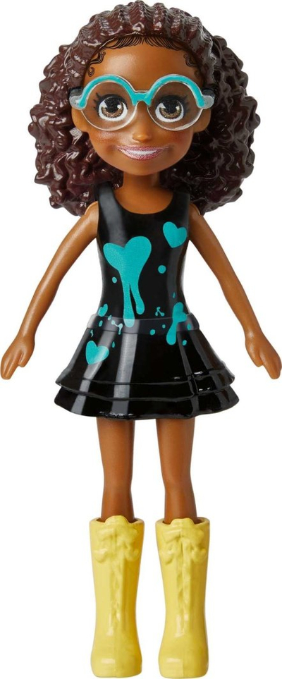 Set lodrash Mattel Polly Pocket Lila Rainbow, kukull me aksesorë, shumëngjyrëshe