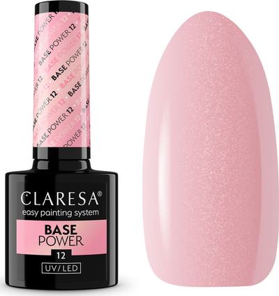 База гел за нокти Claresa Base Power Shade 12, UV LED, 5 g
