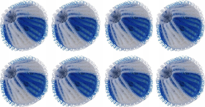 Toptha larje Ultra Clean, set me 8 copë, ripërdorim, shumëngjyrësh