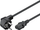 Kabllo rryme PremiumCord Power Cable 230V, 0.5m, 10A, e zezë