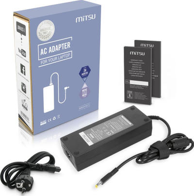 Karikues laptopi Mitsu ZM/LEN20675Y, 135W 20V 6.75A, për Lenovo, i zi