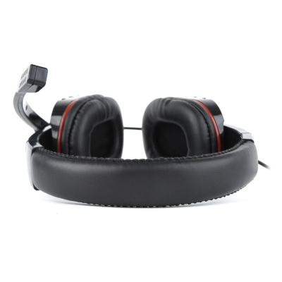 Kufje gaming MediaRange GHS-402, me mikrofon, lidhje 2x mini jack, e zezë e kuqe