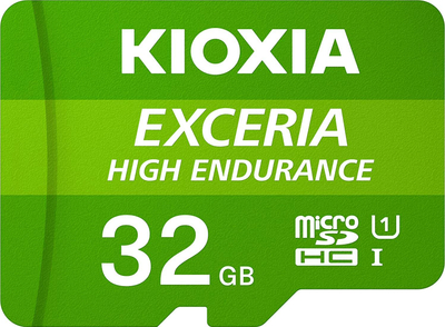 Kartë memorie Kioxia Exceria High Endurance microSDHC 32GB, Class 10 UHS I U1 A1 V10