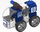 Set ndërtimi Clicformers Police Set, 72 copë, 7 në 1, blu e bardhë