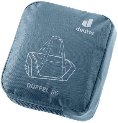 Çantë sportive Deuter Duffel 35, 35L, me rripa shpine, blu e errët