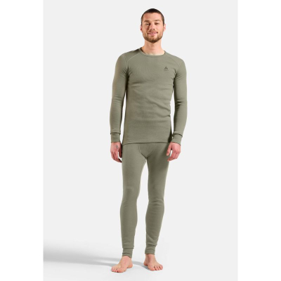 Bluzë termike Odlo ACTIVE WARM Crew Neck L/S, meshkuj, madhësia L, gri