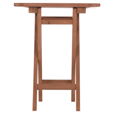 Tavolinë palosëse oborri Eris HM18118, dru teak, 60x60x75 cm, ngjyrë natyrale