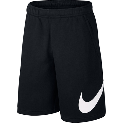 Shorts sportive Nike Sportswear Club për meshkuj, të zeza të bardha