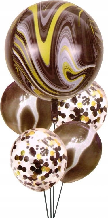 Set tullumbacësh Mspa Nd17zb-140170, 5 copë, 30-56 cm, të zeza me ar