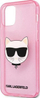 Mbrojtëse Karl Lagerfeld Choupette Head Collection për iPhone 12 mini, rozë