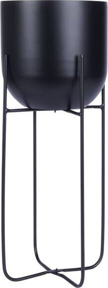 Mbajtëse dekorative për vazo Vilde Flowerpot Flower Stand, metal, 42 cm, e zezë