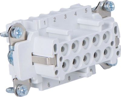 Inserta femërore Emas, 10 pin, 16A