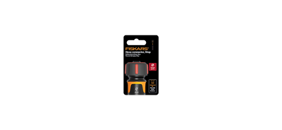 Lidhës gypi Fiskars, për ujë, 19mm(3/4"), zezë/ portokalli