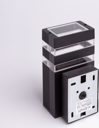 Ѕидна фасадна светилка LED, GU10, IP44, црна