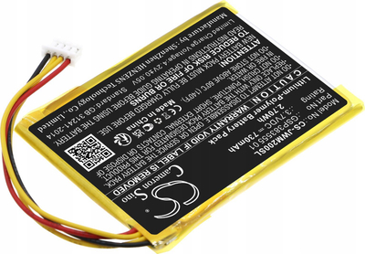 Bateri zëvendësuese CS JBL Wind 2 GSP383555 01, 730mAh, 3.7V, e verdhë