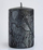 Qiri dekorativ Tivano Pillar Large, parafinë, 7x17.5cm, i zi