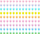 Perde zbukuruese Go Party Macaron Hearts, me zemra pastel, 100x200 cm, shumëngjyrëshe