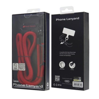 Rrip telefoni Audi Sport AUS-CB, 120cm, 10mm, i kuq