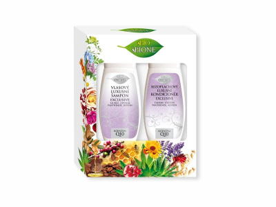 Set dhuratë për flokë Bione Cosmetics Q10, shampo 260 ml + balsam 260 ml