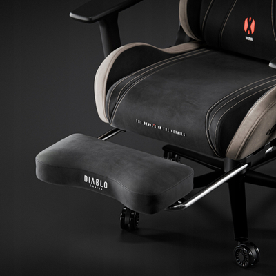 Mbajtëse për këmbë gaming Diablo, për X-Horn 2.0 Camel Black dhe X-One 2.0 Night Blue, pëlhurë, e zezë