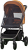 Karrucë për bebe Carrello Bravo CRL-85121, skelet alumini, palosje e vogël kompakte, gri metalike