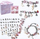 Set rruaza princeshë Smily Play Princess Beads, lodër kreative, rozë