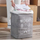Shportë rrobash BQ66 Washday, 70L, palosëse, gri
