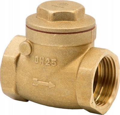 Valvul kontrolli STOP swing check, 1 1/4", bronz, mbyllje gome