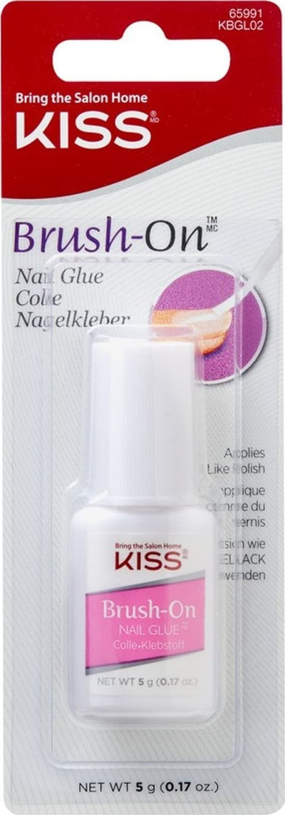 Ngjitës thonjsh Kiss Brush-On, me furçë, tharje e shpejtë, 5 g