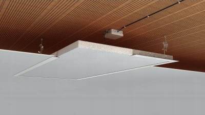 Panel tavanor me rreze infra të kuqe Ecosun U, 850W, IP44, i bardhë