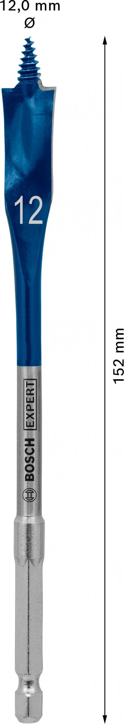 Frezë druri Bosch Expert 2608900312, 12mm, 152mm