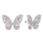 Vathë argjendi Butterflies Agato AGUP3094-W/P