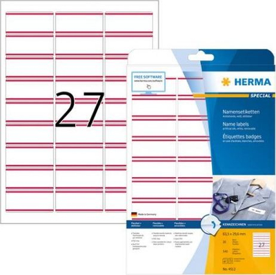 Etiketa tekstili Herma, A4