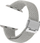 Rrip dore Crong Wave Band Braided për Apple Watch 38/40/41 mm, stof i endur, gri e çelët